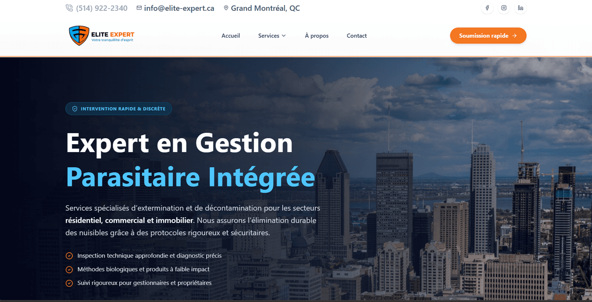 Elite Expert | Extermination Québec